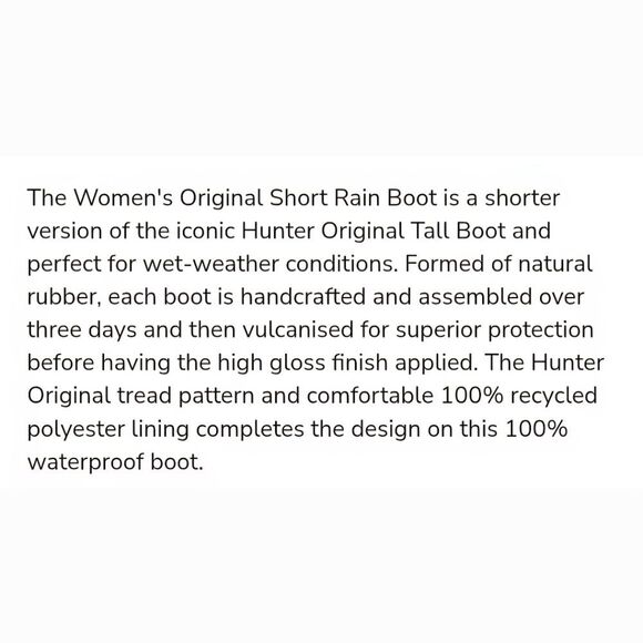 Hunter Original Short Gloss Rain Boots- Medium Pink - Picture 7 of 11